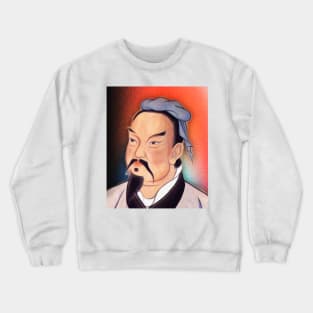 Sun Tzu Portrait | Sun Tzu Artwork Crewneck Sweatshirt